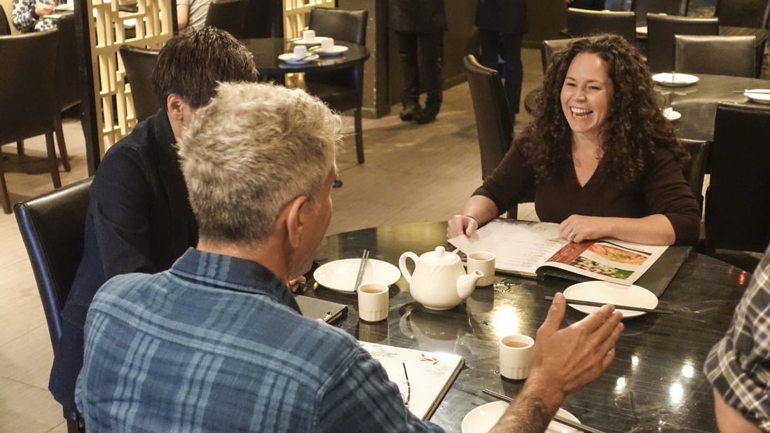 Chicago chef Stephanie Izard pointed Bourdain to some of the city's best Sichuan food at Sze Chuan Cuisine in Chinatown.