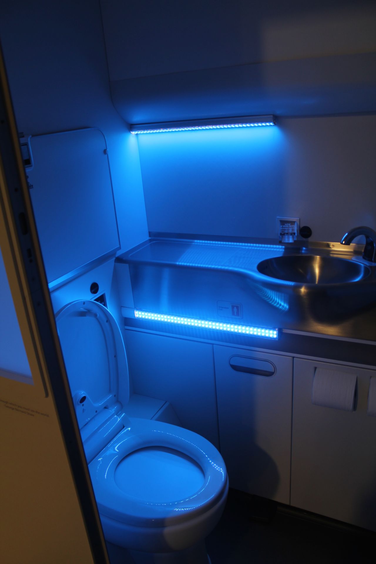 Boeing took home an award for its <a href="http://edition.cnn.com/2016/03/06/aviation/self-cleaning-plane-toilets/">Fresh Lavatory</a> concept. The prototype uses ultraviolet (UV) light to kill 99.99% of all lavatory germs, in three seconds, after every use.