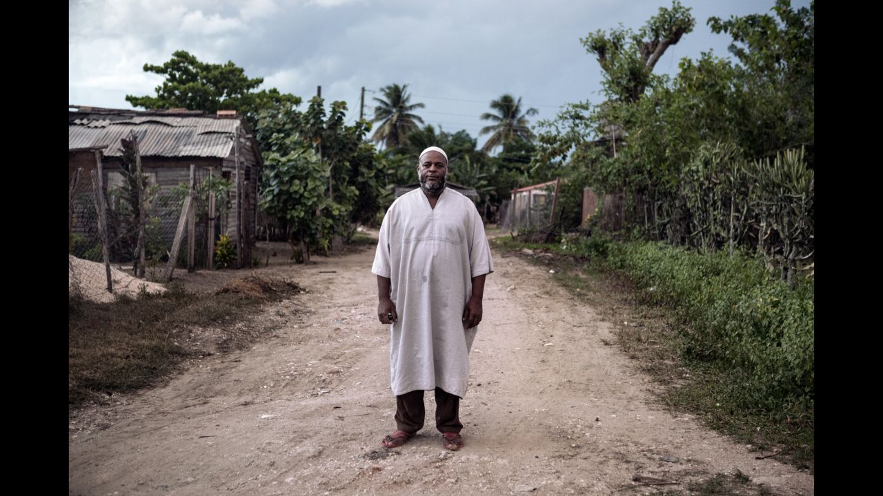 Osman Reyes became a Muslim in June. He used to practice Santeria. He lives with his family on the outskirts of Camaguey, Cuba.