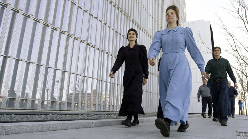 Women from the Fundamentalist Church of Jesus Christ of Latter-Day Saints leave a federal courthouse in Salt Lake City on Wednesday, April 6. Lyle Jeffs, the bishop of a polygamous enclave known as Short Creek, <a href="http://www.cnn.com/2016/04/07/us/flds-bishop-lyle-jeffs-detained/index.html" target="_blank">will remain behind bars</a> until he is tried on charges he conspired to fleece the federal government -- and his own followers -- of millions of dollars in food-stamp money. Jeffs is the younger brother of Warren Jeffs, the imprisoned leader and prophet of the Fundamentalist Church of Jesus Christ of Latter-Day Saints. <a href="http://www.cnn.com/2016/04/01/world/gallery/week-in-photos-0401/index.html" target="_blank">See last week in 36 photos</a>