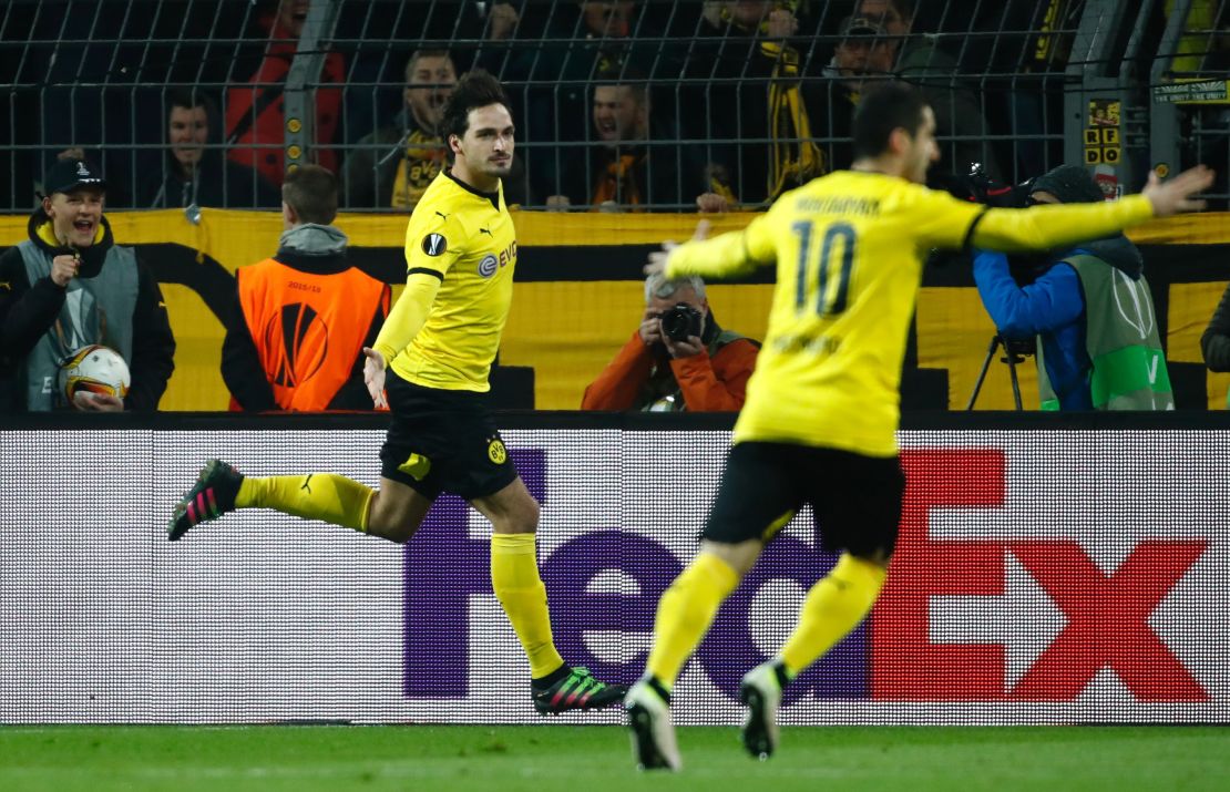 Mats Hummels equalized for Borussia Dortmund early in the second half. 