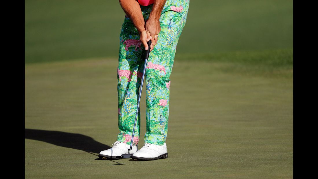 Billy Horschel putts on the second green Friday.