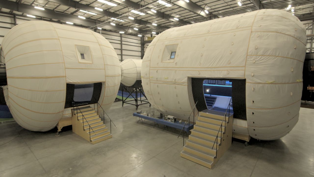 These expandable space habitats may take astronauts to Mars.