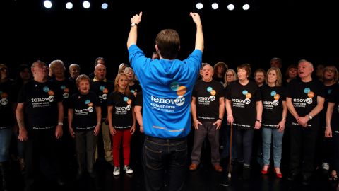 Tenovus Cancer Care runs the Sing with Us choir used in the study.