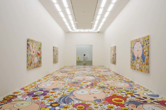 Installation View of Murakami -- Ego, 2012, Al Riwaq, Doha, Qatar 