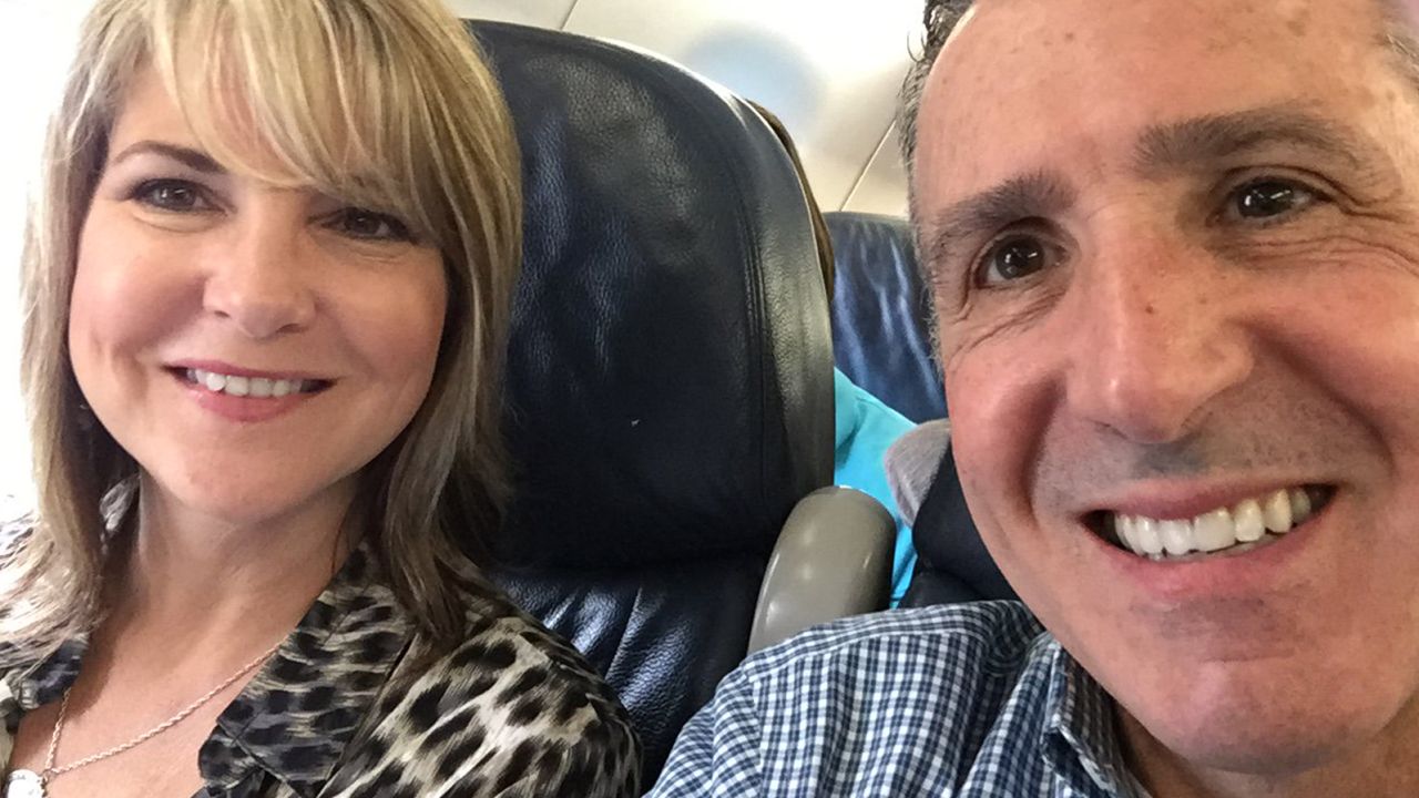 Vince Frese appeared on his Twitter account beside wife Monica on their way to attend a retreat for divorced Catholics for the Diocese of Toledo.