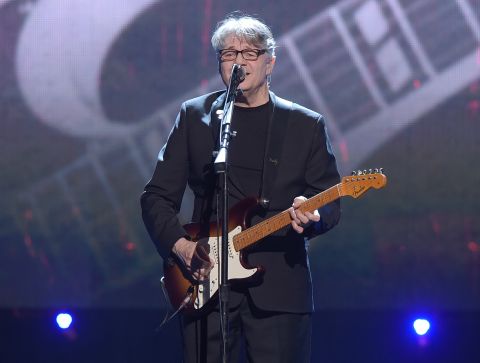 Inductee Steve Miller performs. "Miller perfected a psychedelic blues sound that drew on the deepest sources of American roots music and simultaneously articulated a compelling vision of what music -- and, indeed, society -- could be in the years to come," the Rock Hall of Fame said.