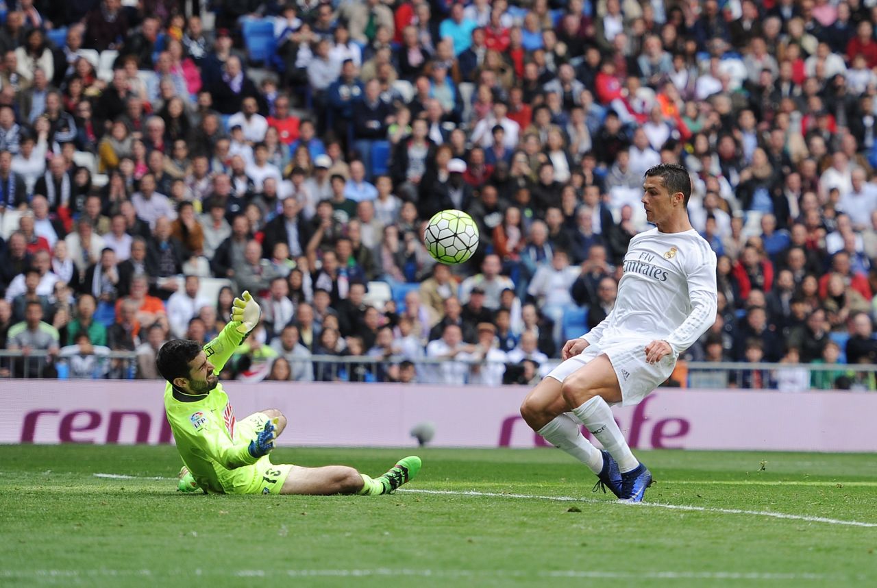 Lucas Vazquez made it 2-0 shortly after before Ronaldo (pictured) added a third.