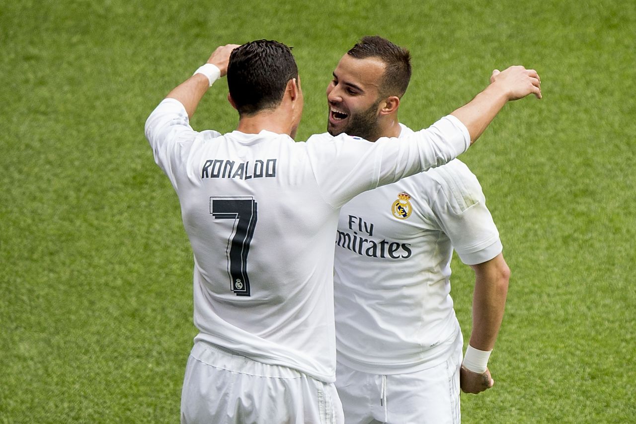 Ronaldo and Jese celebrate as Eibar is put to the sword.