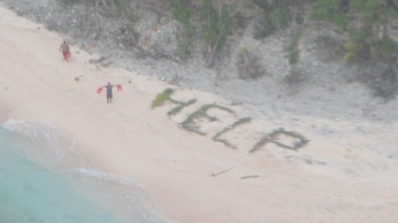 3 Rescued From Remote Island After Using Palm Fronds To Spell ‘help ...