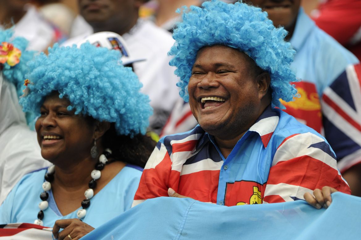 Fijian supporters had plenty to smile about as their team retained the title in Hong Kong. 