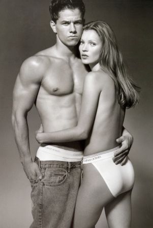 Mark Wahlberg and Kate Moss caused controversy with their suggestive advertising campaign for Calvin Klein in the early 90s.