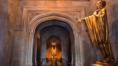 An interior view of Hogwarts is seen during the 'Wizarding World of Harry Potter Opening' press preview at Universal Studios Hollywood in Studio City, California, on April 6, 2016.