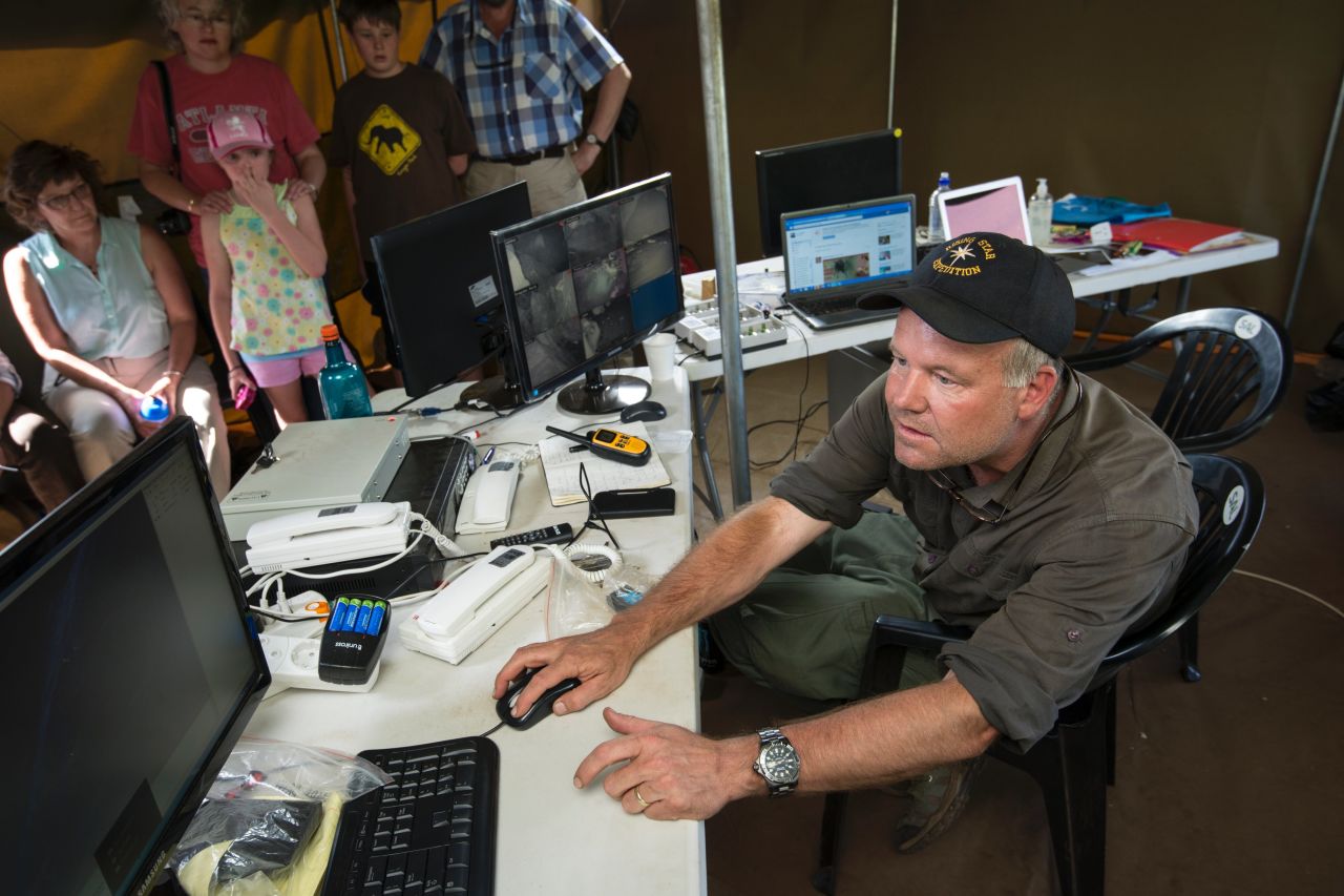 While the Underground Astronauts searched the caves, Berger and his team monitored their every movement from a tent on the surface.