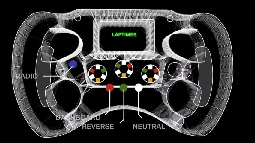 formula e steering wheel graphic