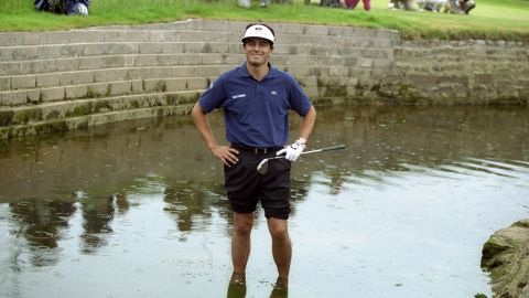 Van de Velde took a triple-bogey seven on the final hole to blow the 1999 British Open at Carnoustie.