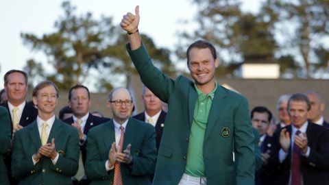 Masters champion Danny Willett gives a thumbs-up to the crowd after winning the tournament on Sunday, April 10. He is the first Englishman to win <a href="http://www.cnn.com/2016/04/07/golf/gallery/masters-golf-2016/index.html" target="_blank">the Masters</a> since Nick Faldo in 1996.