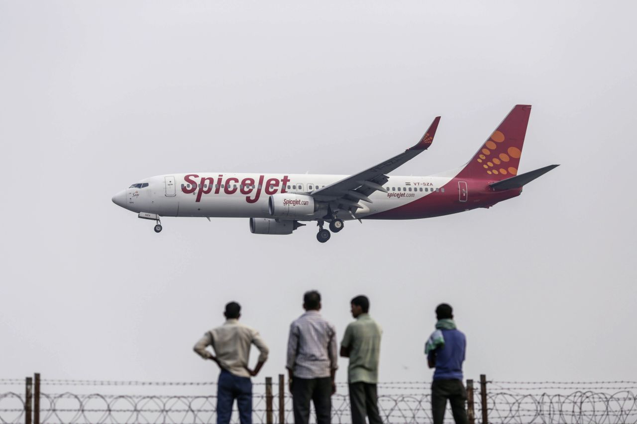 India's Spicejet airline is one of several low-cost carriers to place large aircraft orders in recent years. 