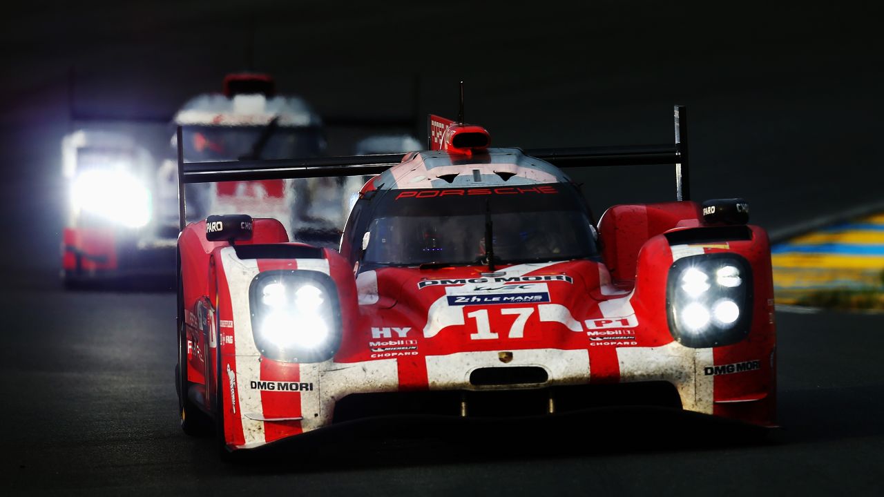 Night vision is required for the Porsche LMP1 car as it drives in the legendary Le Mans 24-hour race.