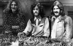 Led Zeppelin's Robert Plant, Jimmy Page and drummer John Bonham in 1970.