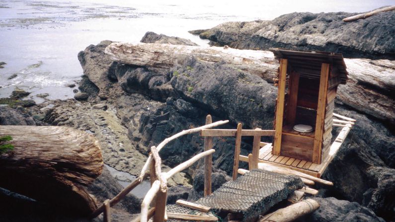 <strong>Haida Gwaii, British Columbia, Canada: </strong>Twice-daily tides wash away the waste from this wooden outhouse. (Picture credit: <a href="index.php?page=&url=https%3A%2F%2F500px.com%2F" target="_blank" target="_blank">500px</a>)