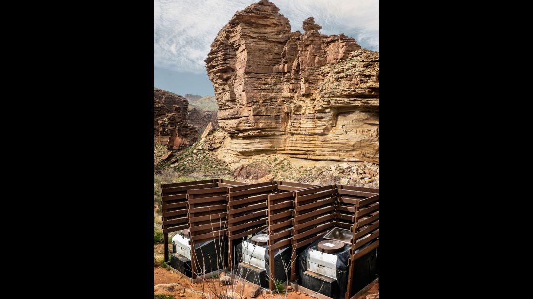 <strong>Tonto Trail, Grand Canyon National Park, Arizona: </strong>The towering walls of the Grand Canyon failed to inspire the people who built these privacy-lite campsite toilets. (Picture credit: <a href="https://500px.com/" target="_blank" target="_blank">500px</a>)