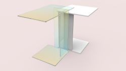 Kukka tables in collaboration with Caesarstone + Prinz Optics GmbH ABCD table