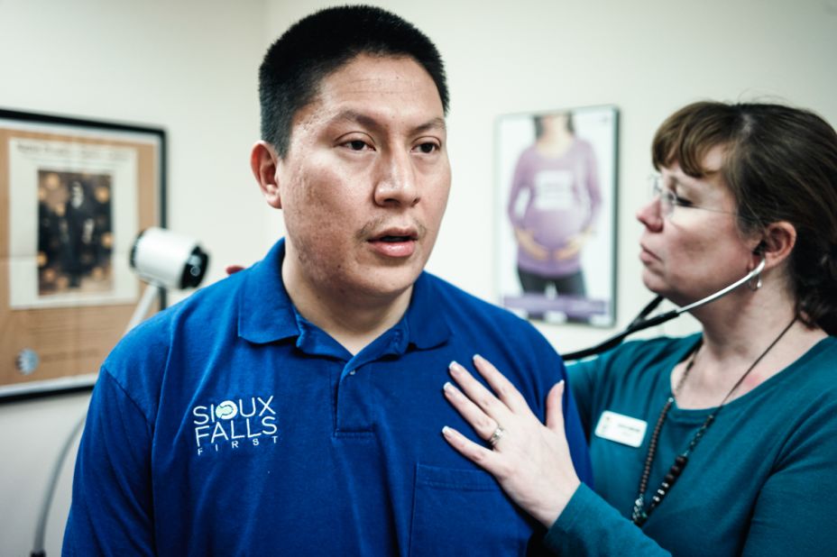 Joe Marrowbone, 34, originally from Cherry Creek in Cheyenne River Sioux Indian Reservation, now lives in Sioux Falls and is a registered patient with Urban Indian Health.