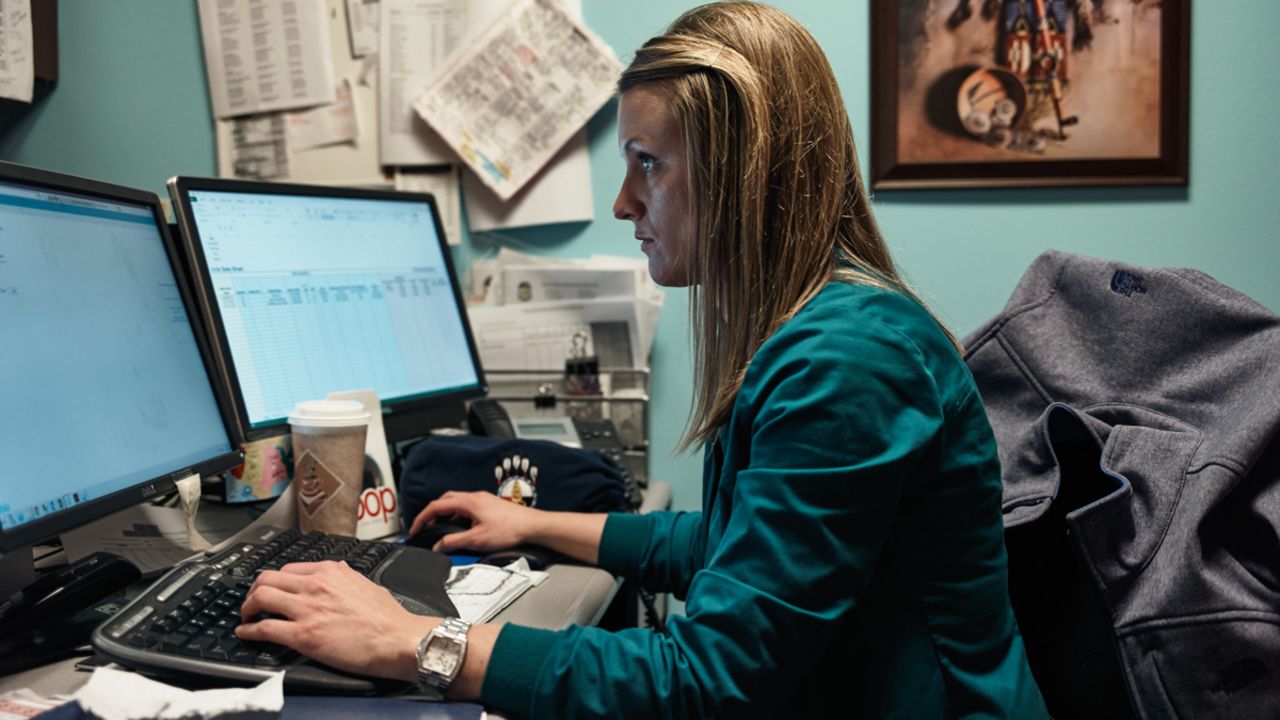 Jami Larson, 32, focuses on diabetes among Native Americans in Pierre, South Dakota.