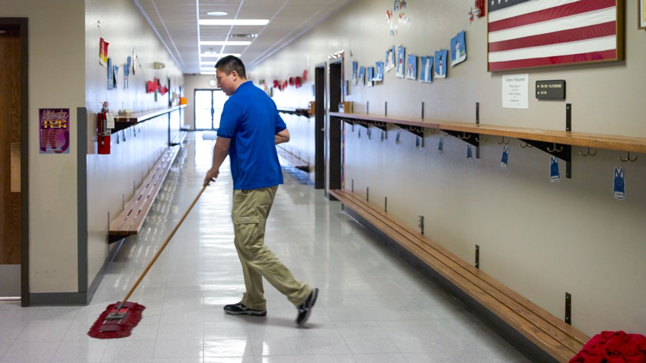 Joe Marrowbone is a janitor at a religious school in Sioux Falls.
