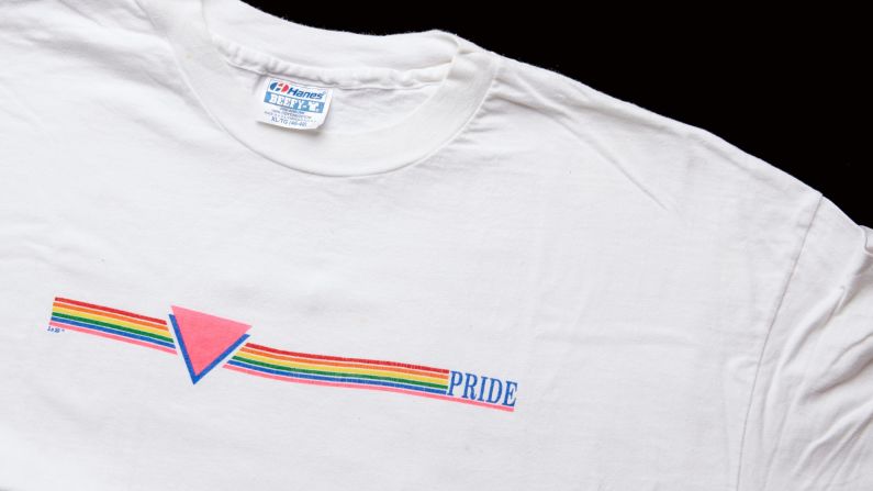 A special collection at the <a  target="_blank" target="_blank">Stuart A. Rose Manuscript, Archives, and Rare Book Library at Emory University library</a> in Atlanta collected papers and artifacts from the height of the AIDS epidemic. This T-shirt celebrates the city's gay pride parade. It took courage to march in Atlanta's gay pride parades in the 1980s. There were no civil rights protections, but still, attendance tripled, and the community became more visible as it came together to fight stigma and fear that came with the AIDS epidemic.<a  target="_blank" target="_blank"> In 1982</a>, the city issued the first official proclamation to honor the festival, but Mayor Andrew Young, already a civil rights icon, would not sign it, according to Atlanta Pride. Two years later, Young showed his support for the community with a proclamation of "Gay and Lesbian Civil Rights Day."