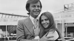 Actor Robert Wagner with actress Natalie Wood on April 23, 1972.  