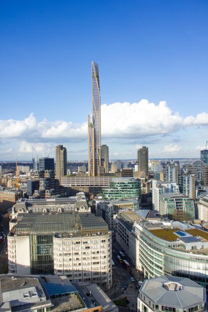 At 80 stories high, it would be London's first wooden skyscraper, and another addition to the growing trend for structures made entirely of timber. 