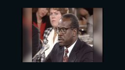Clarence Thomas at his 1991 Supreme Court confirmation hearing.