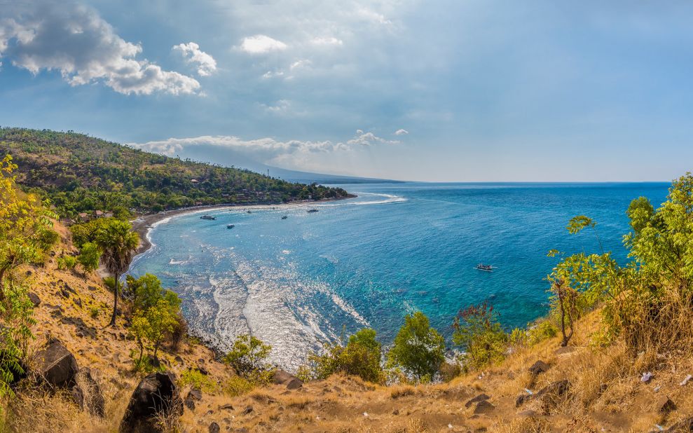 <strong>Amed Beach:</strong> Lining the island's eastern shore, this black beach is big with divers. The surrounding area is filled with coral and multiple shipwrecks.