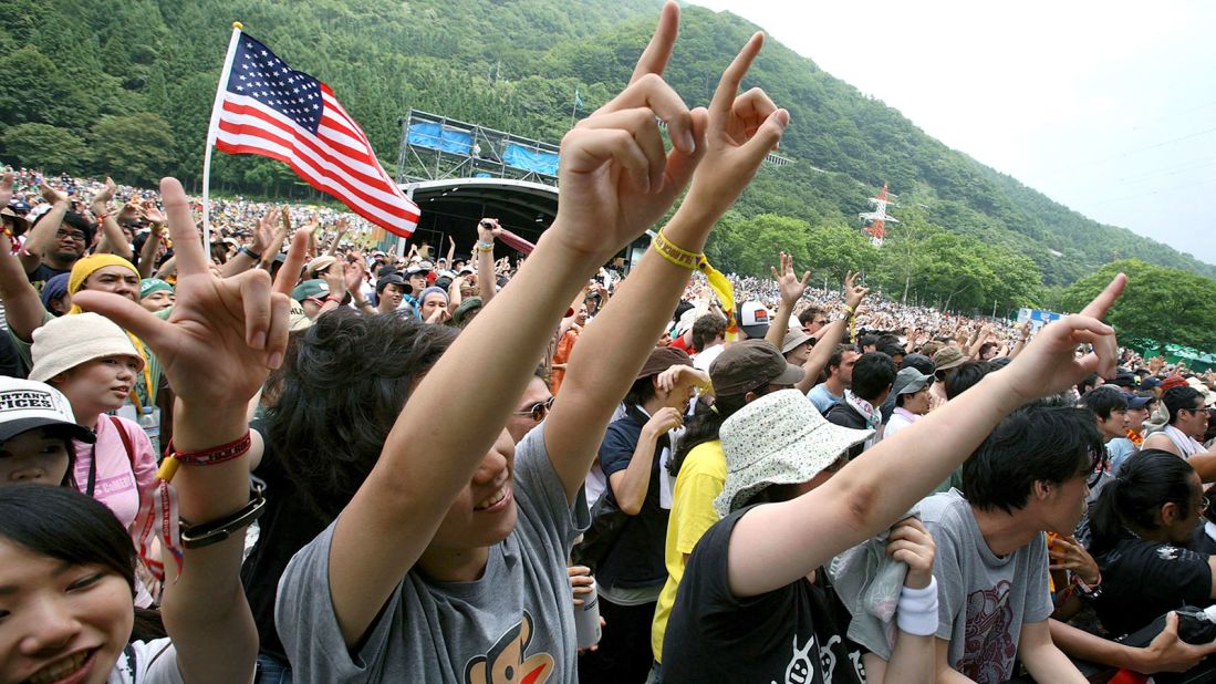 Fuji Rock, with seven music stages in the shadows of Mount Fuji, is where Japan lets its hair down.