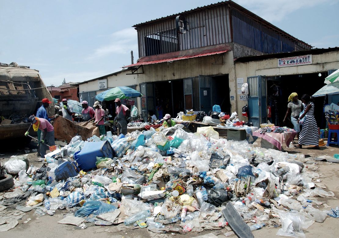 Garbage piles up as so little of Angola's wealth trickles down to the communities.