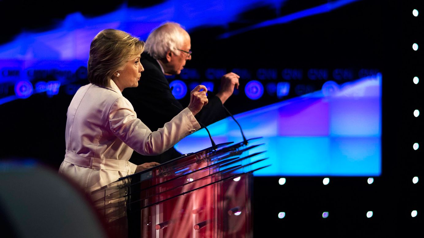 Sen. Bernie Sanders and Sec. Hillary Clinton came out swinging in a fiery, high-stakes CNN debate on Thursday, April 14, as he cast doubt on her judgment and she criticized his command of policy and record on guns.