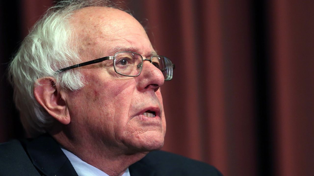 Democratic presidential candidate Sen. Bernie Sanders speaks during the 25th annual National Action Network convention on April 14, 2016 in New York City. 