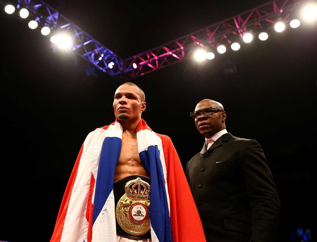 Eubank Jr. took the British Middleweight title in London last month. The referee stopped the fight in the tenth round after opponent Nick Blackwell's face became so swollen he couldn't see out of his left eye. Blackwell collapsed shortly after and was put into an induced coma. He regained consciousness seven days later and is now recovering. <br />"As two fighters, we go in there and fight for pride and a title," said Eubank Jr. of the fight. "At the end of the day there's no malice or hatred. It's a sport. <br />"I gained so much respect for him (Blackwell) after that fight -- he's a true warrior."