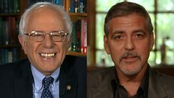 Bernie Sanders George Clooney fundraiser sotu_00000000.jpg