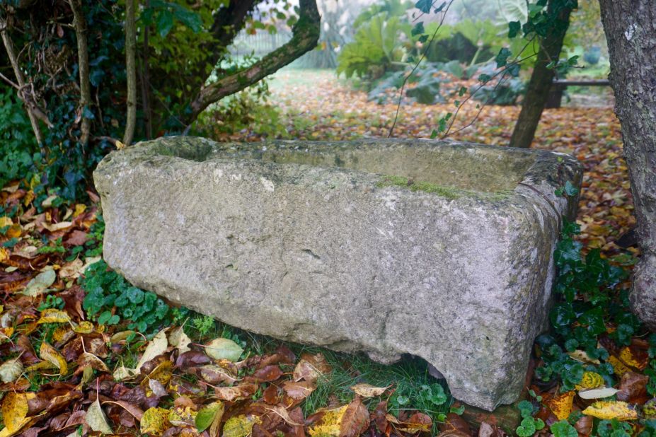 They also determined that a stone planter near the Irwin's kitchen that had been used to house geraniums was actually originally the coffin of a Roman child.