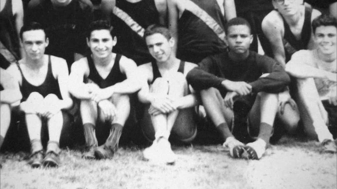 bernie sanders with his track team