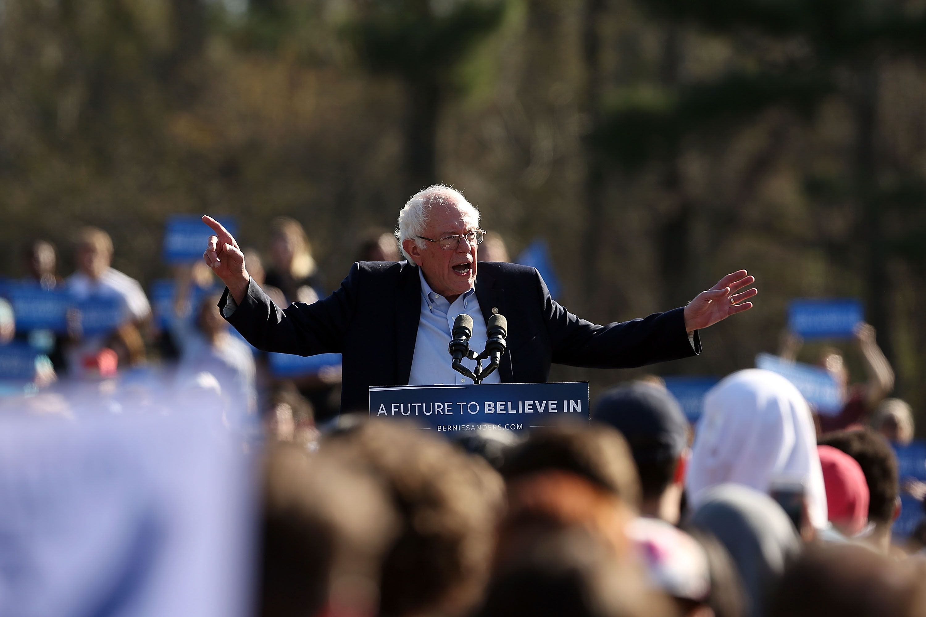 Sanders Campaign Claims Record-Breaking Crowd at New York Rally