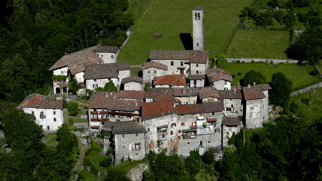 Only 30 residents live in this fairy-tale medieval village, considered to be one of Italy's most beautiful hilltop towns. 