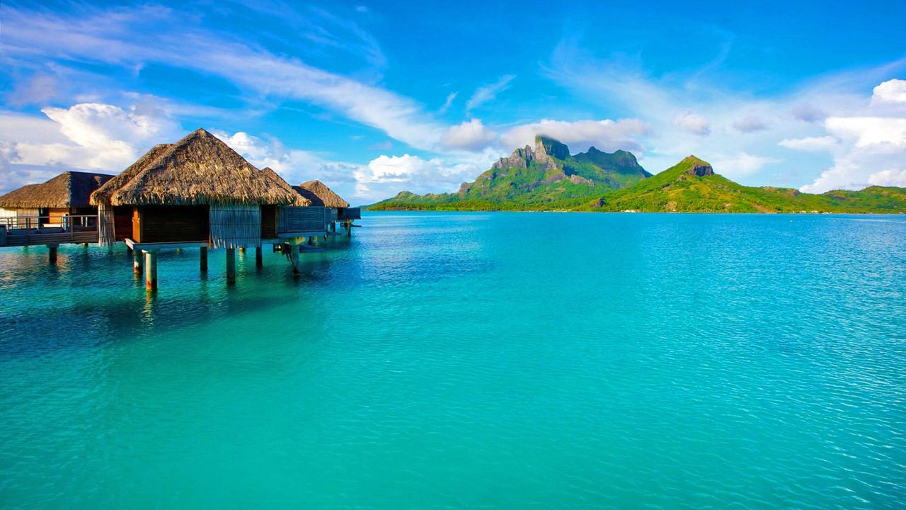 White sand beaches and blue lagoons are two reasons Bora Bora held onto ninth place for a second straight year. 