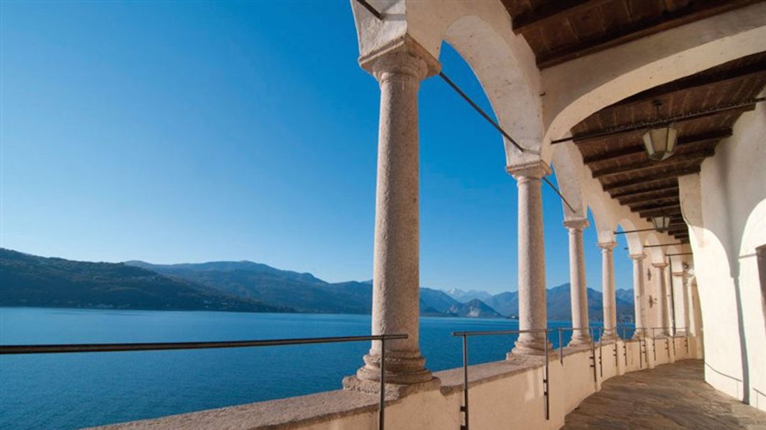 A short distance from Sacro Monte, the convent of Santa Caterina del Sasso is also worth a stop. It's cut into a cliffside with stunning views over Lake Maggiore. 