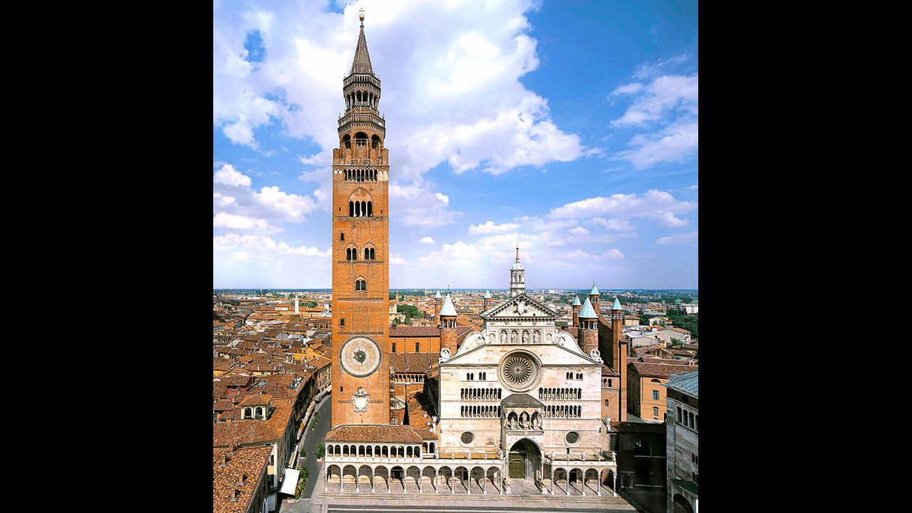 There are 83 towers in Cremona but the tallest is the 111-meter Torrazzo.