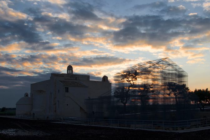  Artist Edoardo Tresoldi creates extravagant sculptures using metal wires. 