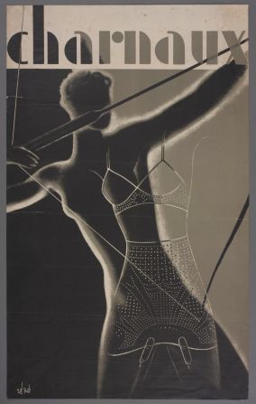 Advertising poster designed by Hans Schleger for the Charnaux Patent Corset Co. Ltd, c. 1936, Courtesy of the Hans Schleger Estate